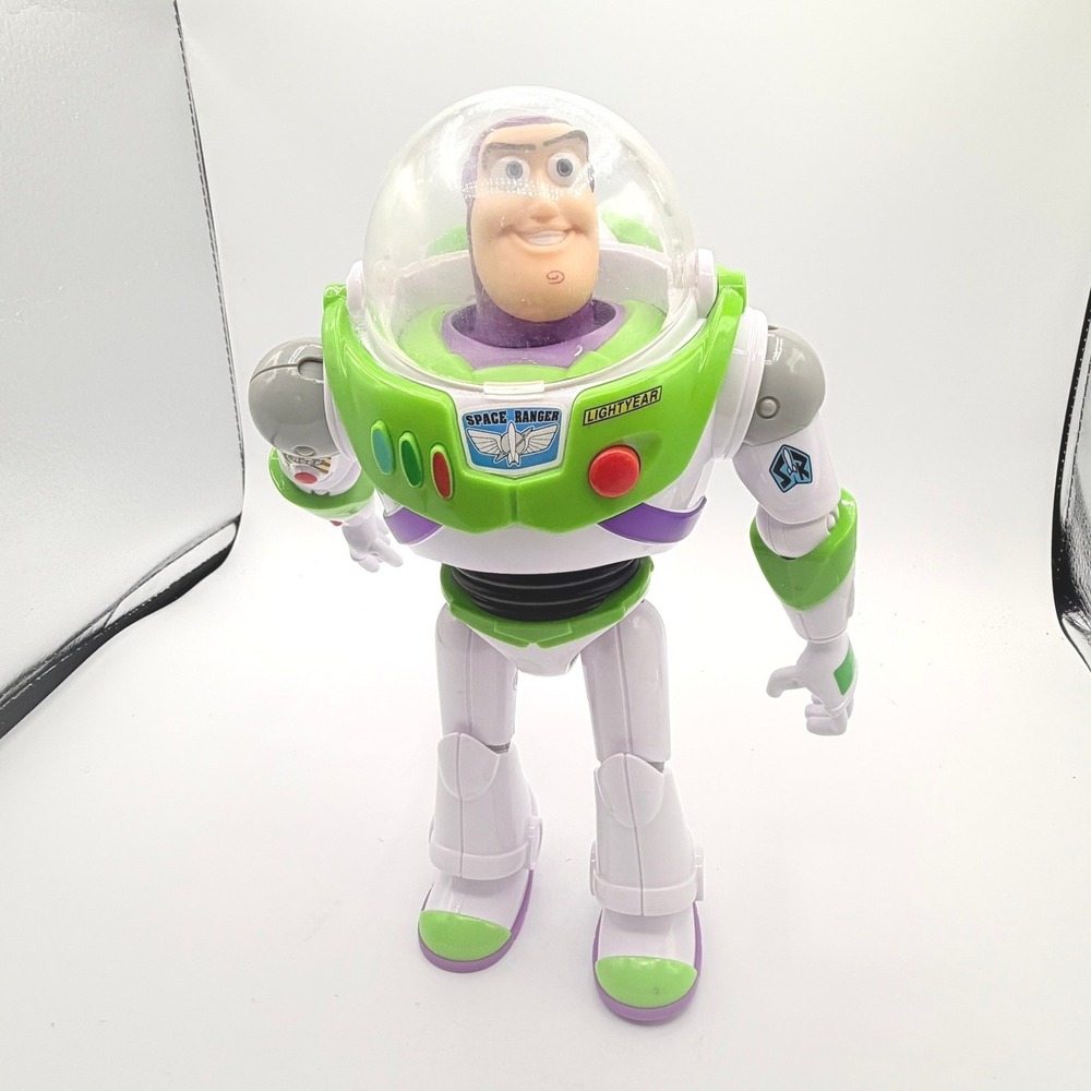 Disney Pixar Buzz Lightyear Action Figure Kids White Green  Toy Story